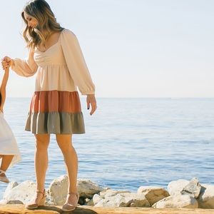 Mix Brown Entro Dress